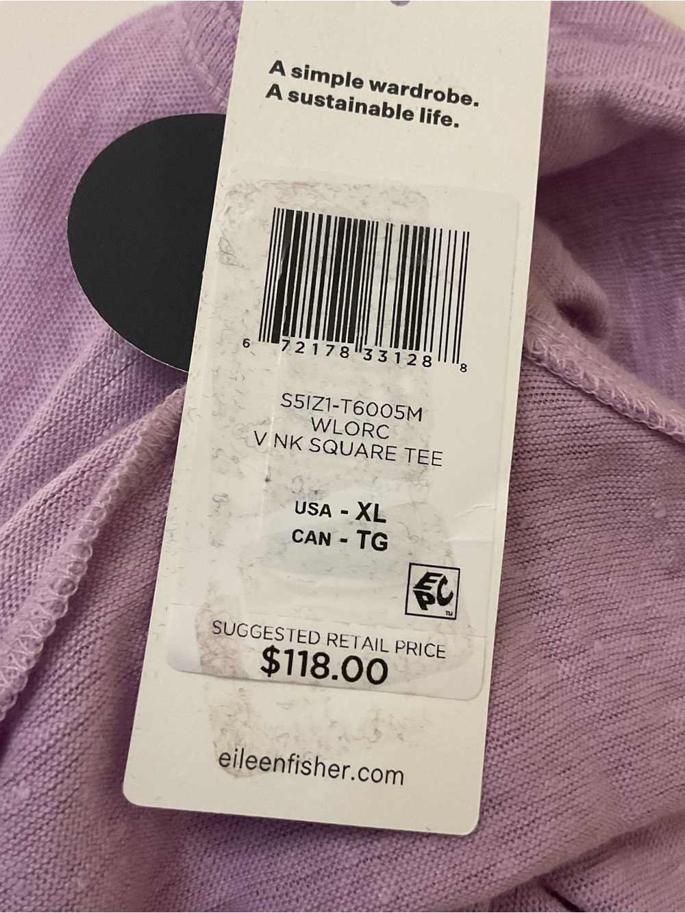 EILEEN FISHER Linen Tee - Picture 4 of 6